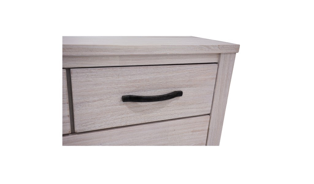 Seabrook 5 Drawer Tallboy - White Wash