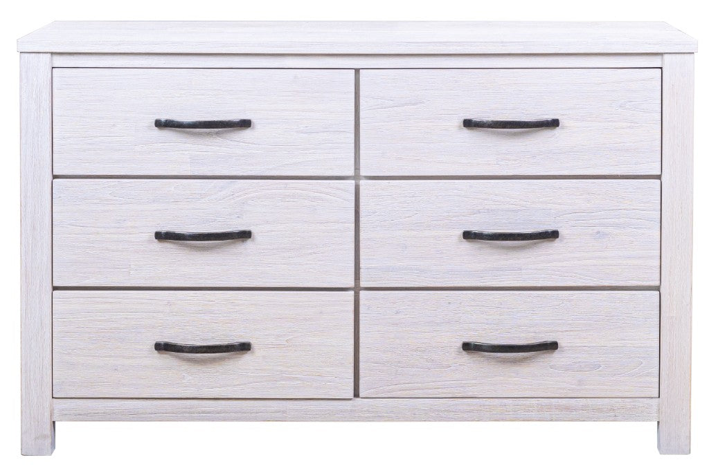 Seabrook 6 Drawer Dresser - White Wash