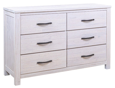 Seabrook 6 Drawer Dresser - White Wash