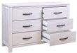 Seabrook 6 Drawer Dresser - White Wash