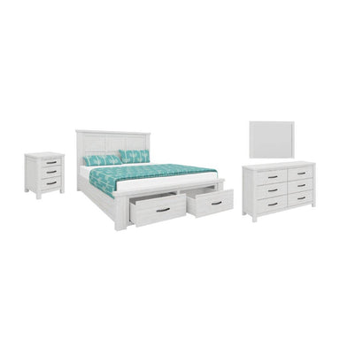 Seabrook 5 Piece Queen Bedroom Suite with Dresser & Mirror