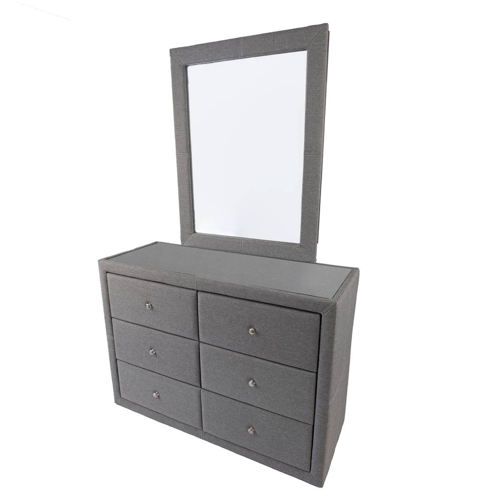Tuscany Wall Mirror - Light Grey