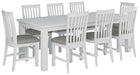 Shorehaven 7 Piece 180cm Dining Set - White