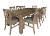 Kingsley 9 Piece Dining Set - Brushed Khaki