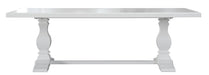Beaumont Parquetry Dining Table 240cm - White