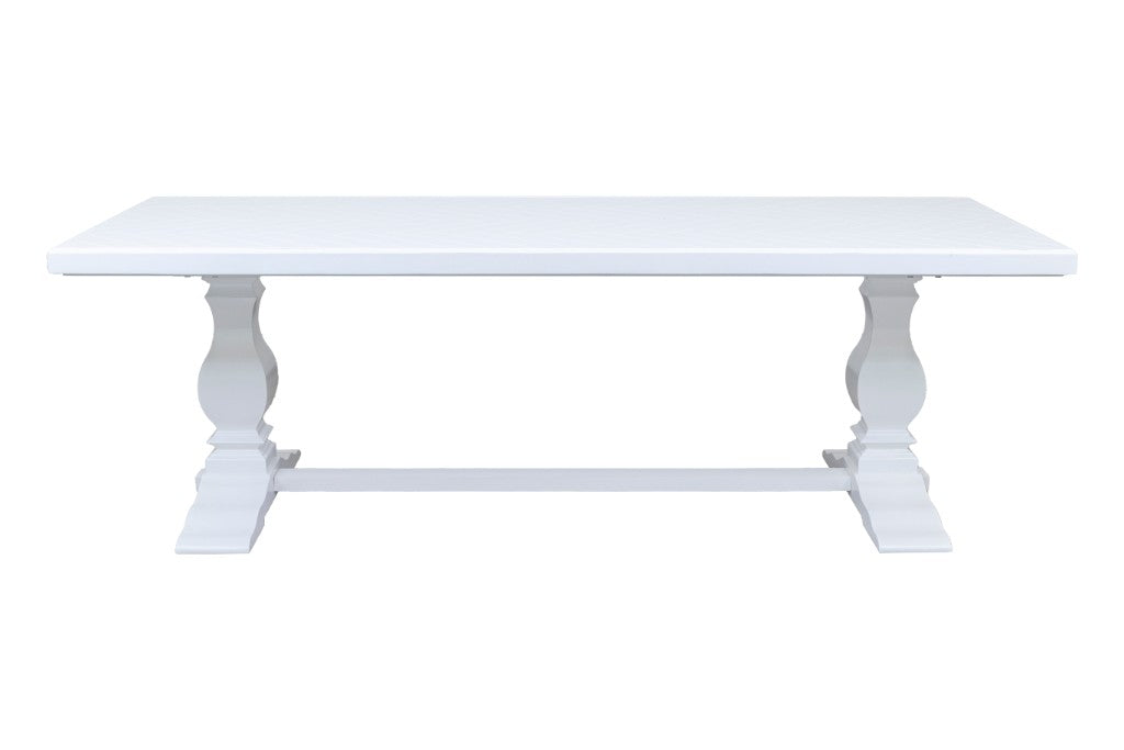 Beaumont Parquetry Dining Table 270cm - White