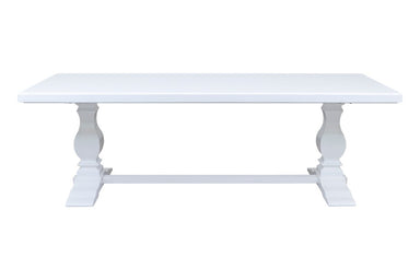 Beaumont Parquetry Dining Table 270cm - White