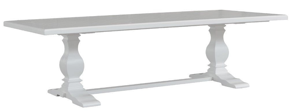 Beaumont Parquetry Dining Table 270cm - White