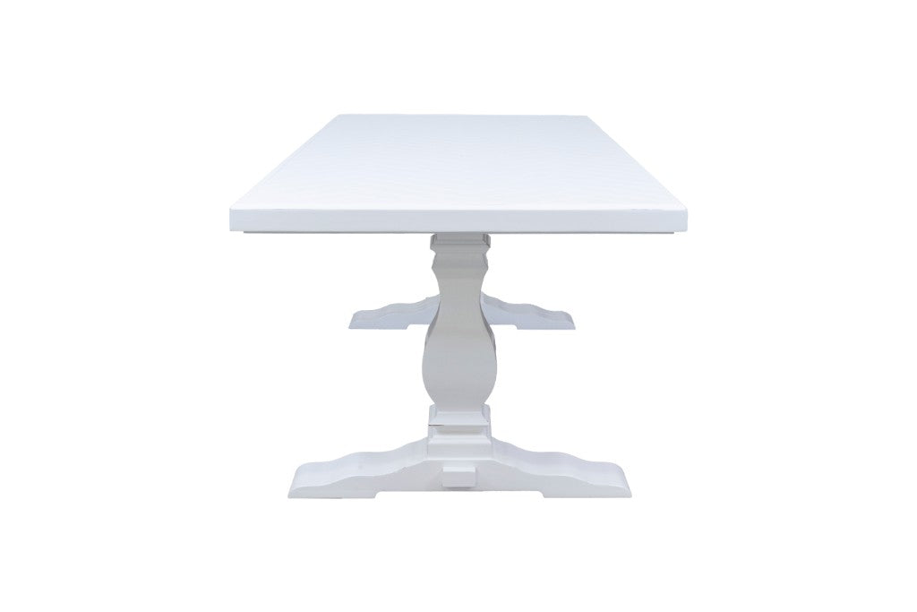 Beaumont Parquetry Dining Table 270cm - White