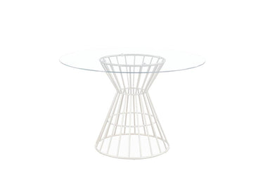 Finlay Round Glass Dining Table 120cm