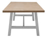 Ashfield Parquet Dining Table 240cm - White/Oak