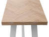 Ashfield Parquet Console Table - White/Oak