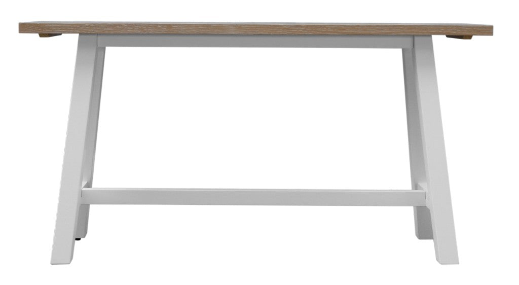 Ashfield Parquet Console Table - White/Oak