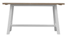 Ashfield Parquet Console Table - White/Oak