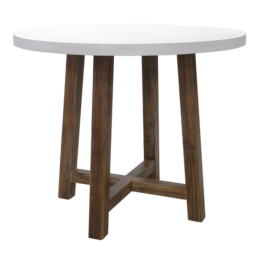 Solana Round Polycement Bar Table 110cm