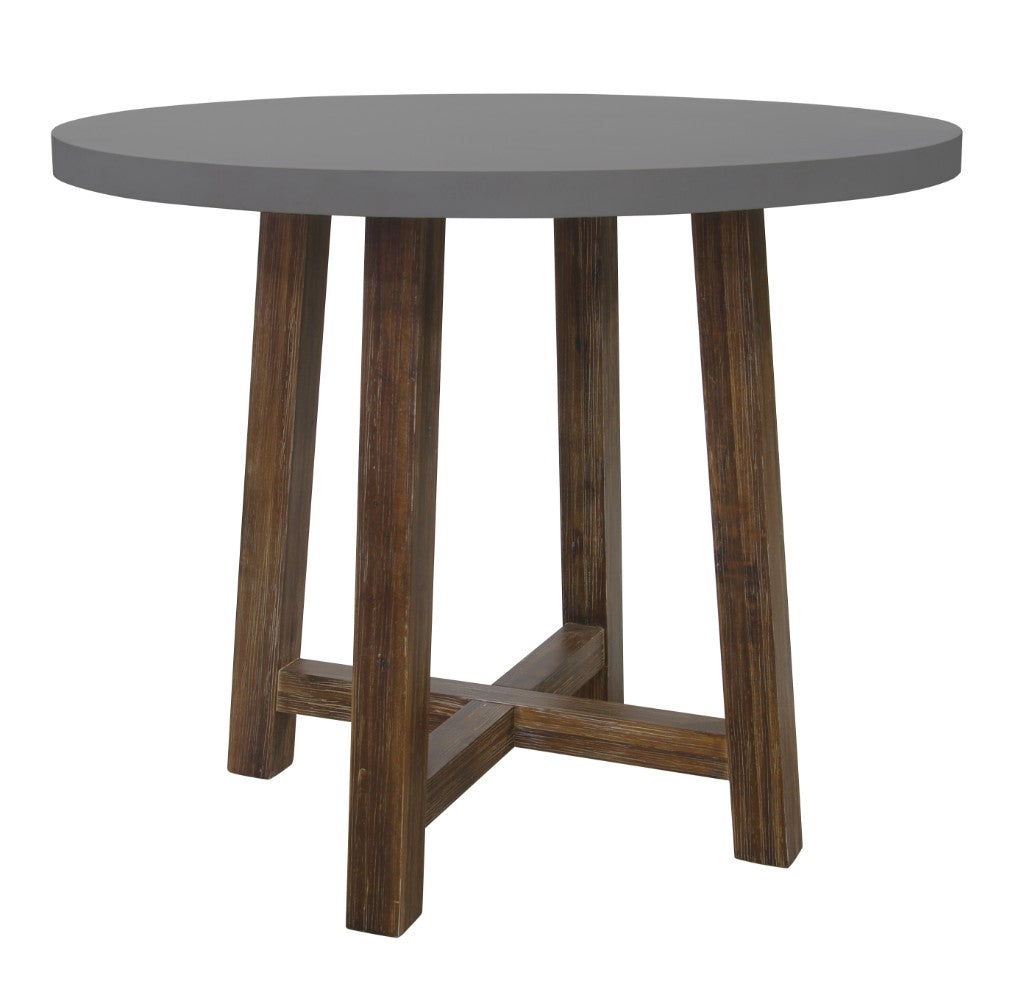 Solana Round Polycement Bar Table 110cm