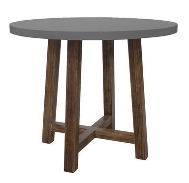 Solana Round Polycement Bar Table 110cm