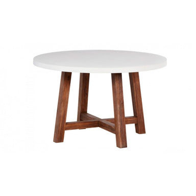 Solana Round Polycement Dining Table 120cm