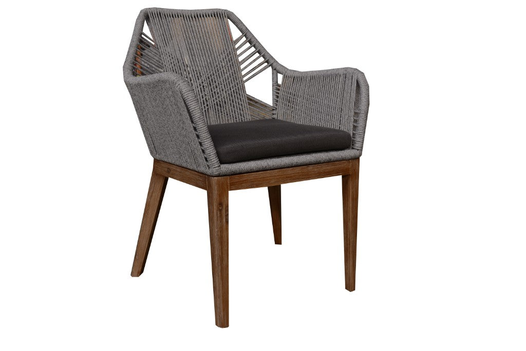 Lagos Rope Dining Chair with Acacia Legs