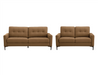 Emerson Leather 3 + 2 Seater Sofa Set - Clay