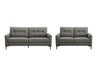 Emerson Leather 3 + 2 Seater Sofa Set - Taupe