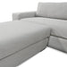 3 Seater Sofa With Chaise - Light Texture Grey - image 6