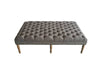 Laurel Ottoman - Dark Grey