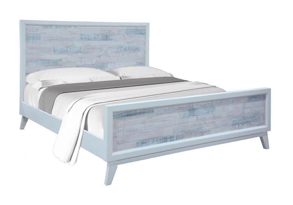 Nassau Coastal Pine King Bed - White Wash