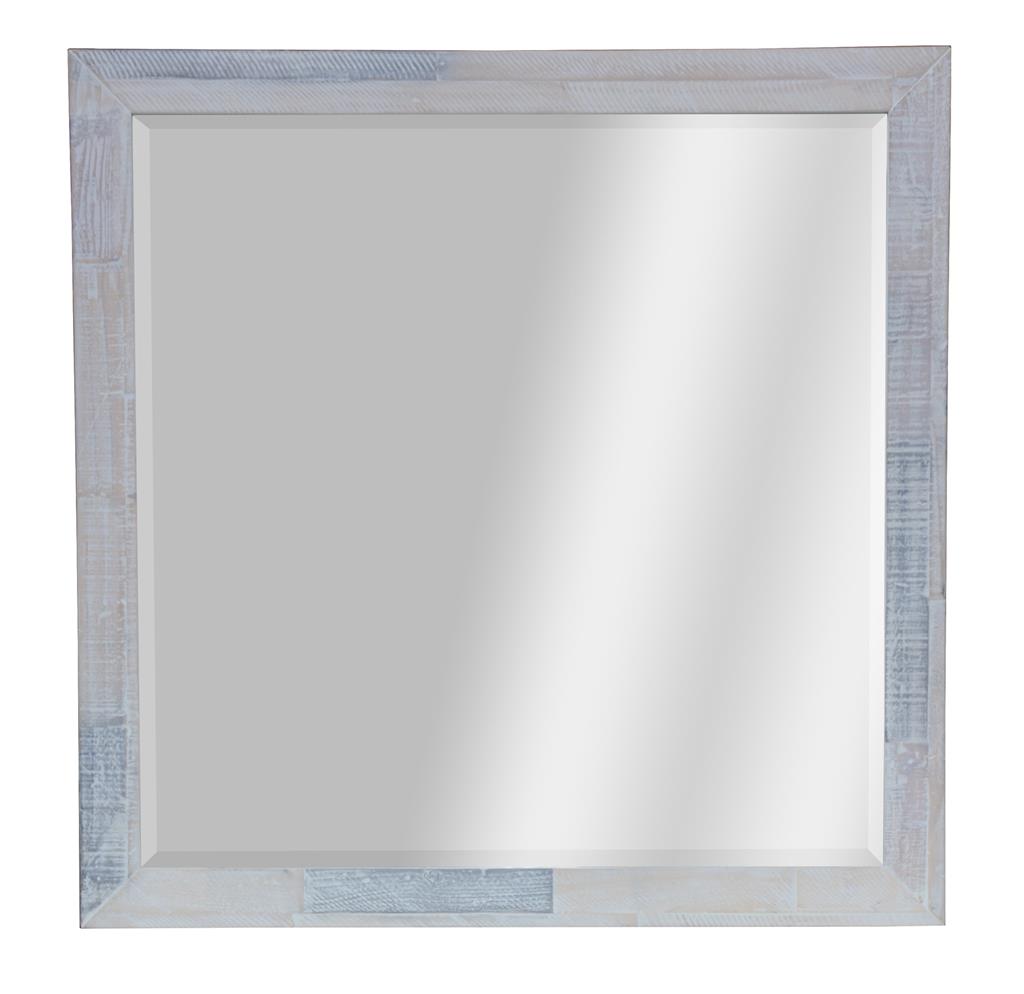 Nassau Coastal Wall Mirror 100cm - White Wash