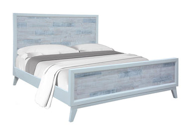Nassau Coastal Pine Double Bed - White Wash