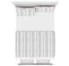Nassau Coastal Pine King Bed with Drawers - White Wash