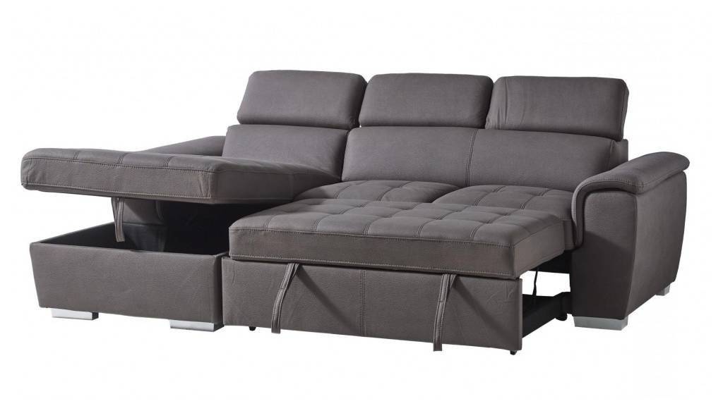 Carina 2 Seater Sofa Bed with Left Chaise - Graphite