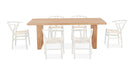 Arden 240cm Dining Set with 8 Chairs - White