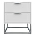 Larkspur Fluted 2 Drawer Bedside Table