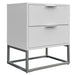 Larkspur Fluted 2 Drawer Bedside Table