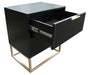 Larkspur Fluted 2 Drawer Bedside Table
