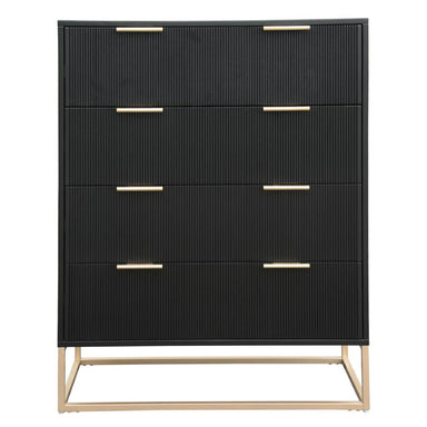 Larkspur Fluted 4 Drawer Tallboy