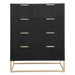 Larkspur Fluted 4 Drawer Tallboy