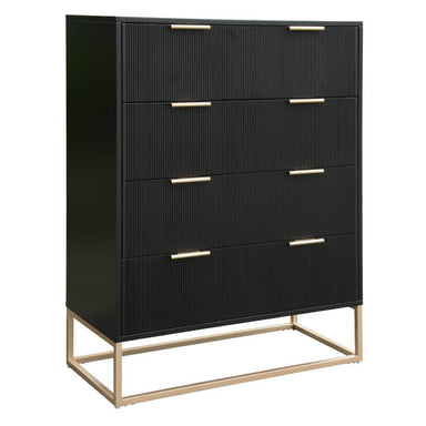 Larkspur Fluted 4 Drawer Tallboy