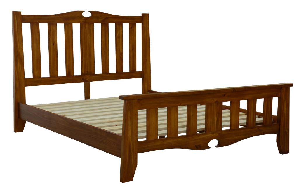 Fairhaven Pine King Bed - Blackwood