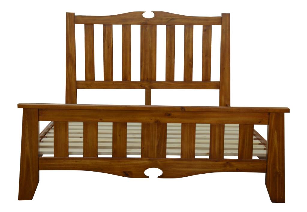 Fairhaven Pine King Bed - Blackwood