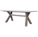 Concord Concrete Top Dining Table 180cm - White Top