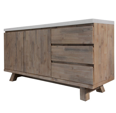 Concord 3 Drawer 2 Door Buffet - White Top