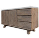 Concord 3 Drawer 2 Door Buffet - White Top