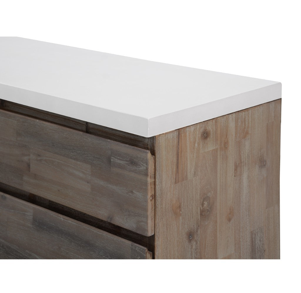 Concord 3 Drawer 2 Door Buffet - White Top
