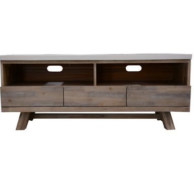 Concord 3 Drawer TV Unit - White Top