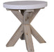 Concord Round Lamp Table - White Top