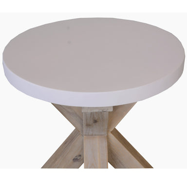 Concord Round Lamp Table - White Top