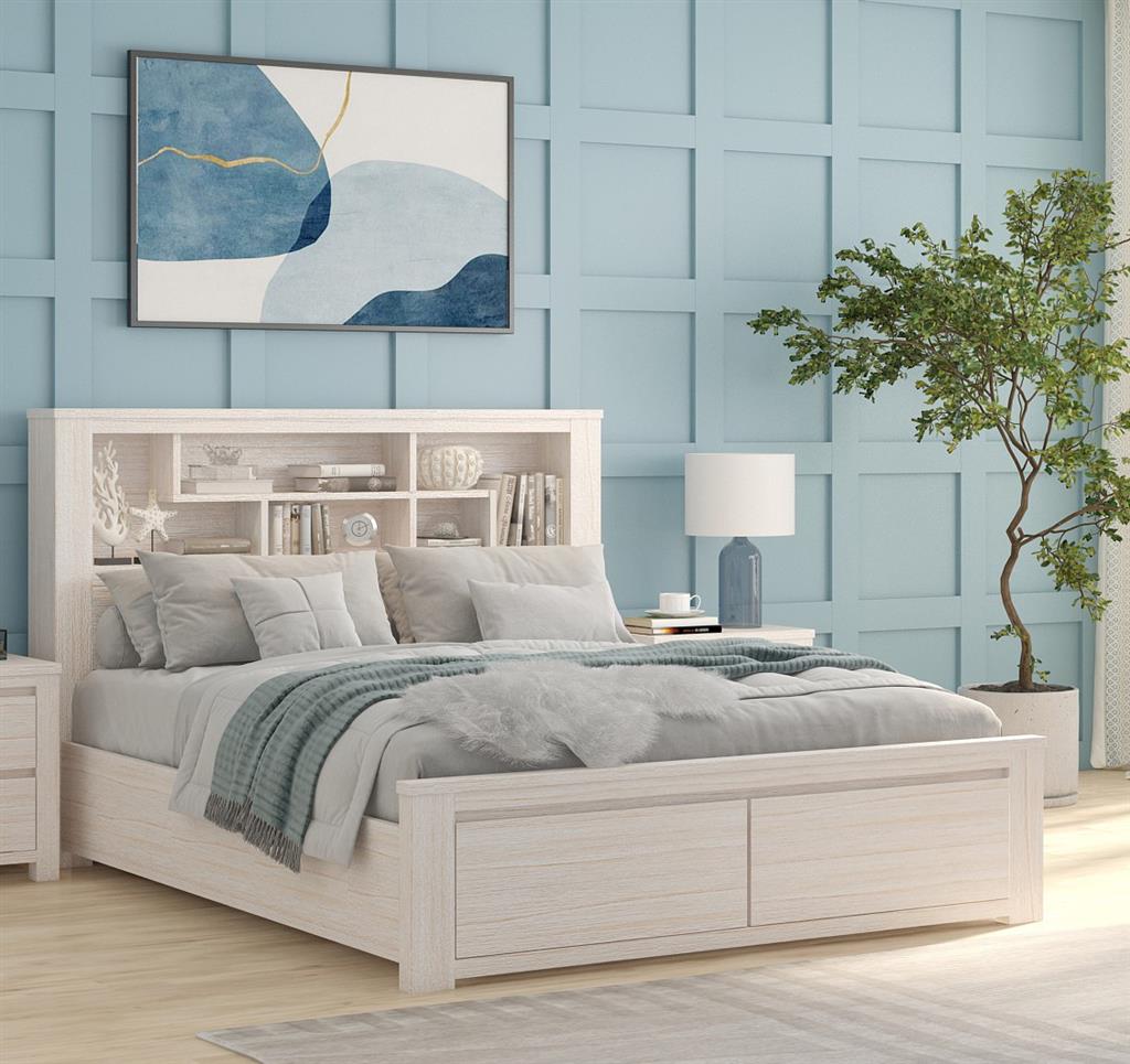 Palmetto King Bed - White