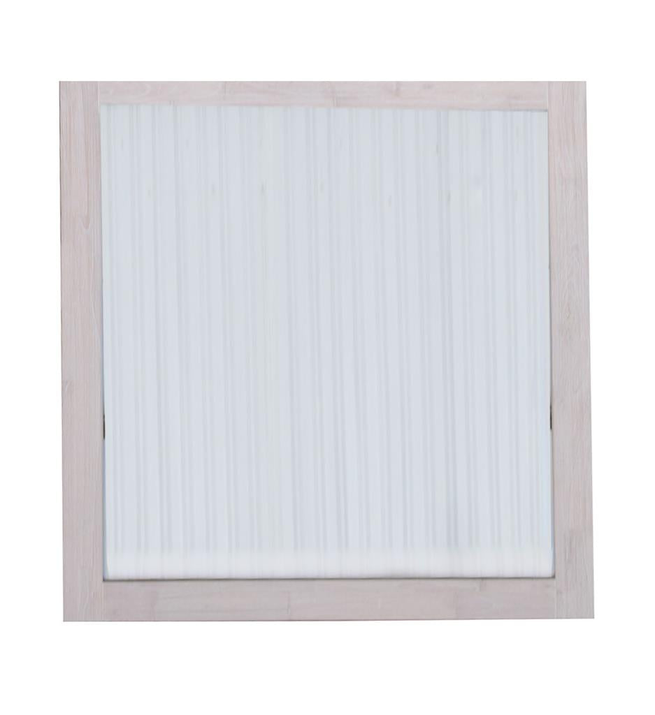Palmetto Wall Mirror - Brushed White